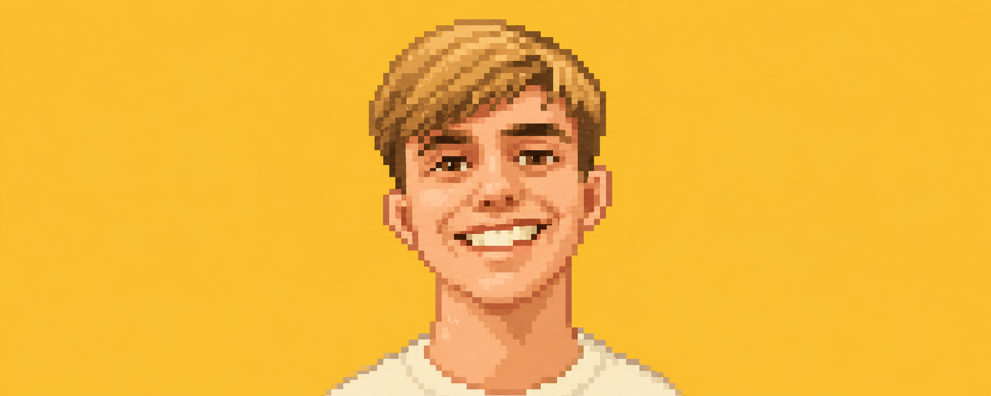 Foto de Pedro Zanin, desenvolvedor do jogo